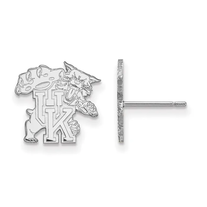 Earrings TreasureFineJewelers 14K White Gold University of Kentucky Small Post Earrings Earrings TreasureFineJewelers 14K White Gold University of Kentucky Small Post Earrings