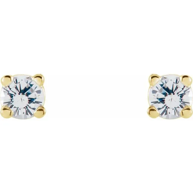 Earrings TreasureFineJewelers 14K Yellow 1 CTW Diamond Earrings