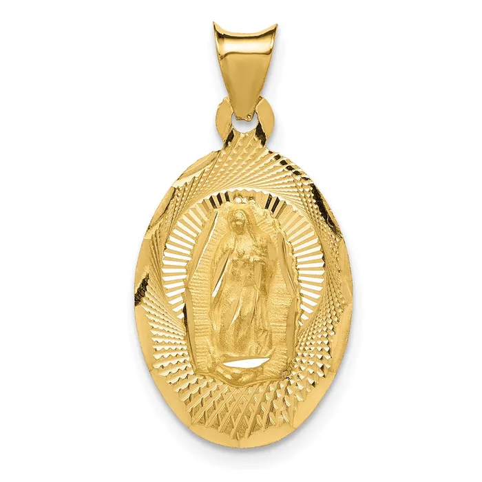 Necklaces TreasureFineJewelers 14k Our Lady of Guadalupe Pendant