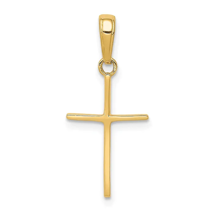 Necklaces TreasureFineJewelers 14k Polished Cross Pendant