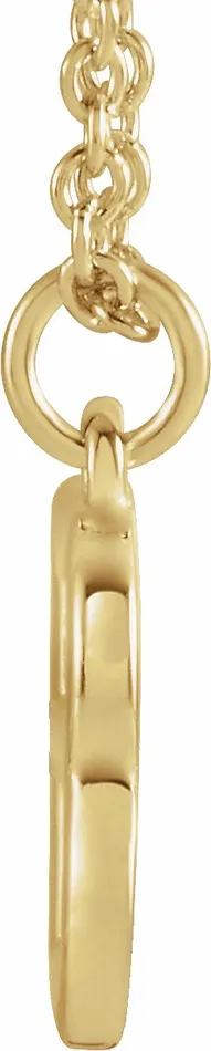 Necklaces TreasureFineJewelers 18K Yellow GoldPlated Sterling Silver Initial B Dangle 18 Necklace