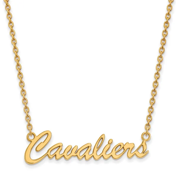Necklaces TreasureFineJewelers Sterling Silver Goldplated University of Virginia Cavaliers Script Medium Pendant 18 inch Necklace Necklaces TreasureFineJewelers Sterling Silver Goldplated University of Virginia Cavaliers Script Medium Pendant 18 inch Necklace