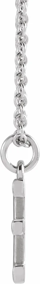 Necklaces TreasureFineJewelers Sterling Silver Initial E Dangle 18 Necklace