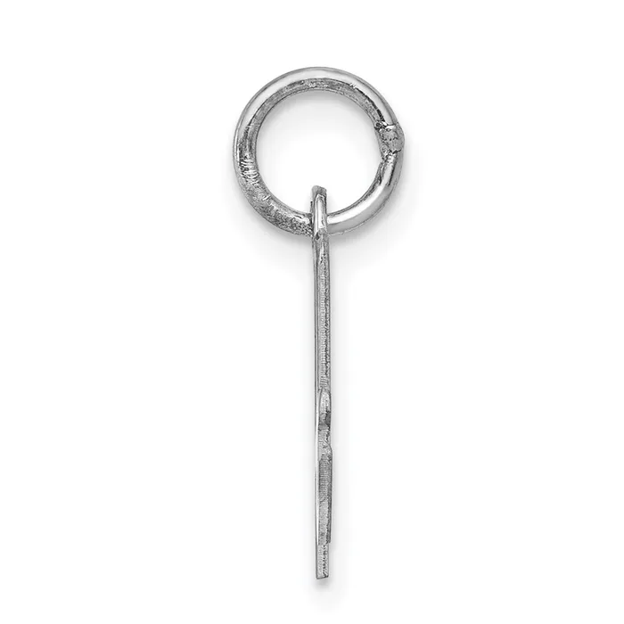 Necklaces TreasureFineJewelers Sterling Silver Rhodiumplated Script Letter A Initial Charm
