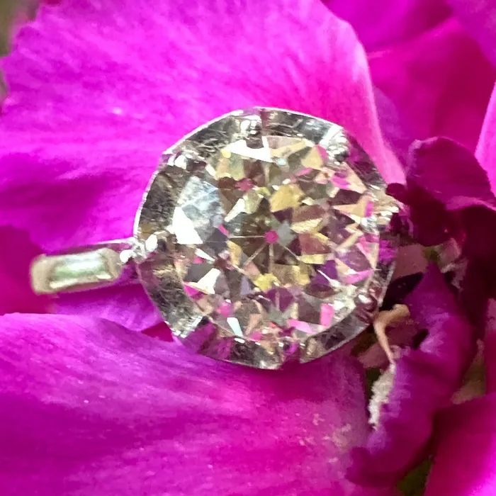 ONeills Estate Jewelry Rings Platinum Fancy Light Yellow Diamond Ring 10000419 ONeills Estate Jewelry Rings Platinum Fancy Light Yellow Diamond Ring 10000419