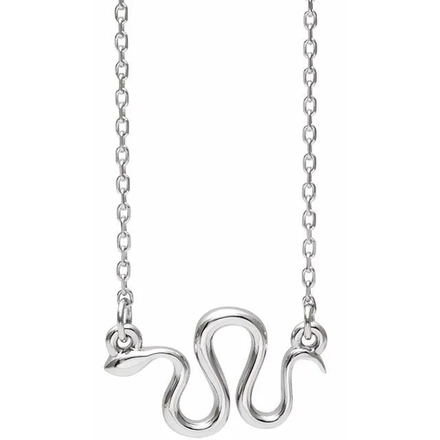 Platinum Snake 1618 Necklace TreasureFineJewelers Necklaces