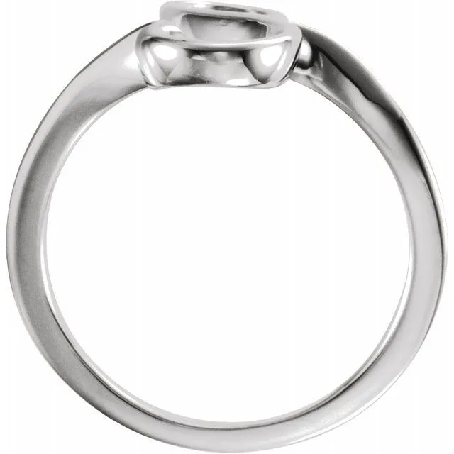Rings 14K White Freeform Ring TreasureFineJewelers