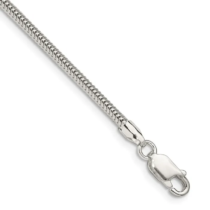 Rings Sterling Silver 25mm Round Snake Chain TreasureFineJewelers