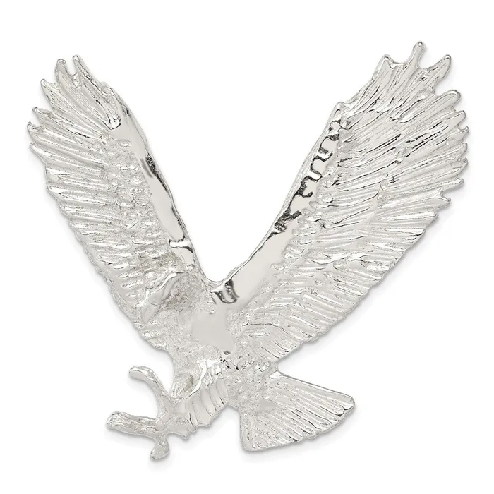 Rings Sterling Silver Polished Textured Eagle Chain Slide TreasureFineJewelers Rings Sterling Silver Polished Textured Eagle Chain Slide TreasureFineJewelers