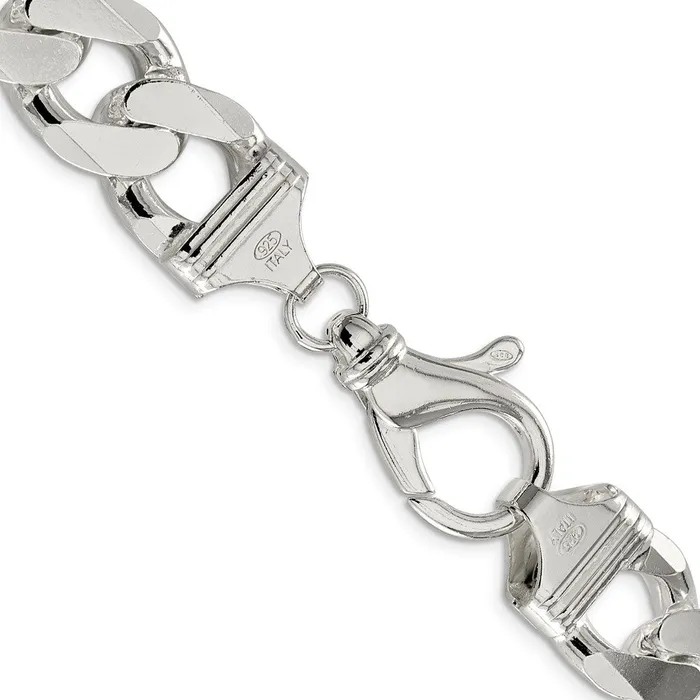 Rings TreasureFineJewelers Sterling Silver 1625mm Curb Chain