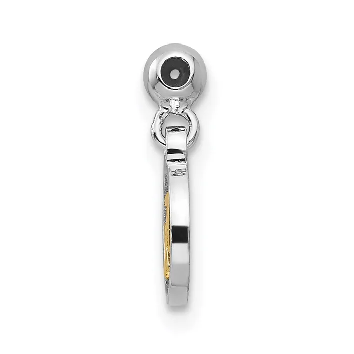 Rings TreasureFineJewelers Sterling Silver Mio Memento Rhodium Gold Tone Sagittarius Charm
