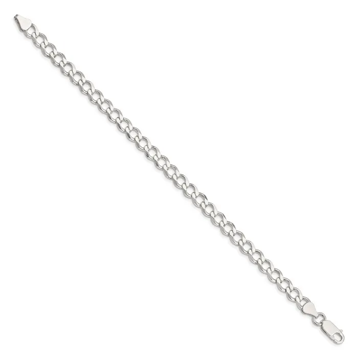 Sterling Silver 64mm Semisolid Flat Curb Chain TreasureFineJewelers Rings