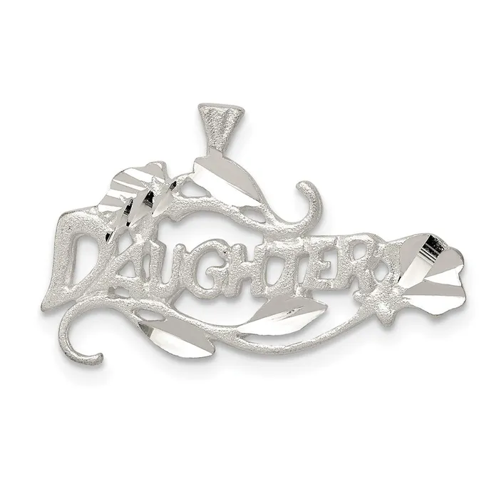 Sterling Silver Daughter Charm TreasureFineJewelers Rings