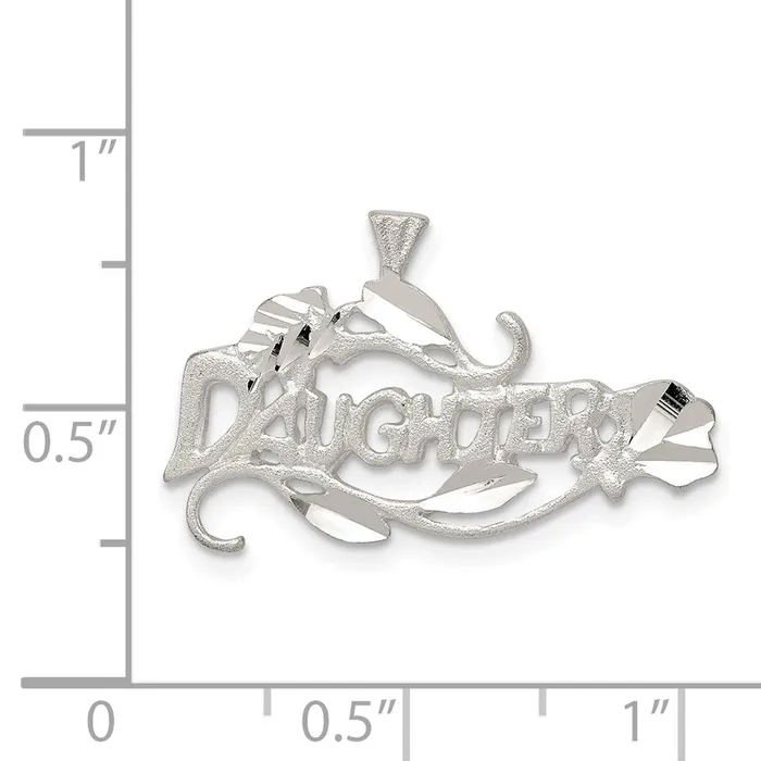 Sterling Silver Daughter Charm TreasureFineJewelers Rings