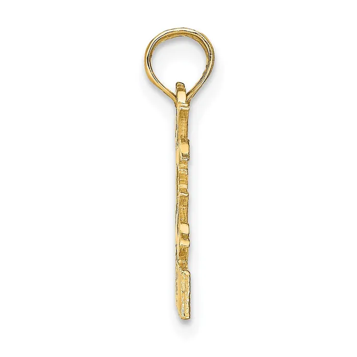 TreasureFineJewelers 14K GEMINI Charm Charm Necklaces