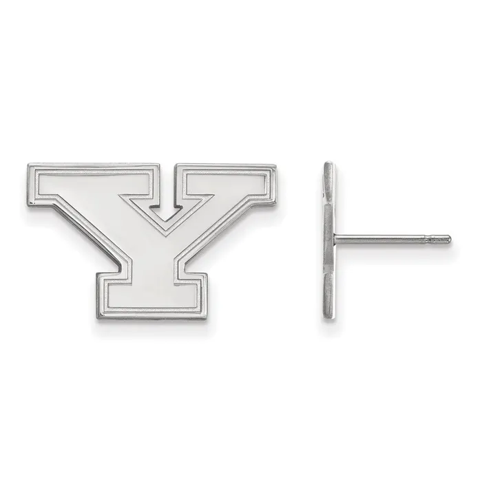 TreasureFineJewelers 14K White Gold Youngstown State University Small Post Earrings Earrings TreasureFineJewelers 14K White Gold Youngstown State University Small Post Earrings Earrings