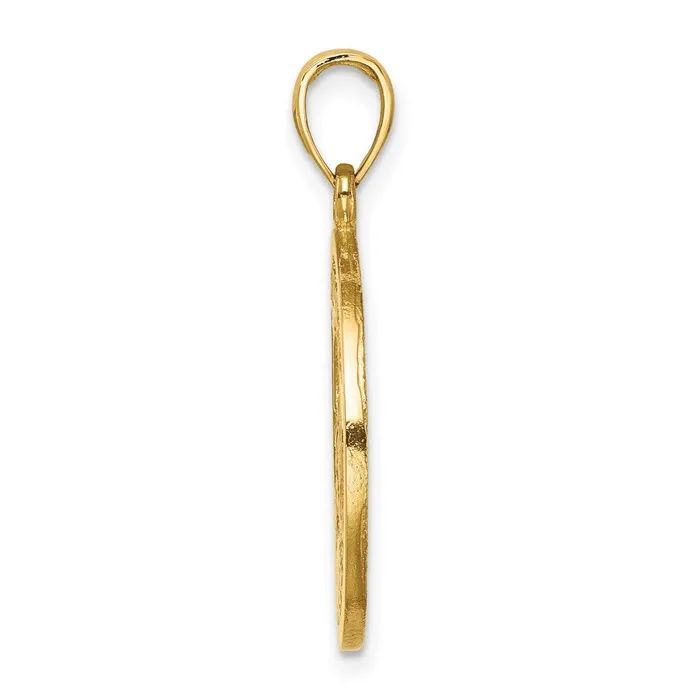TreasureFineJewelers Charm Necklaces 14K ST LUCIA Twin Pitons Charm