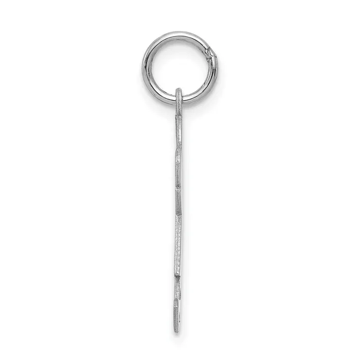 TreasureFineJewelers Charm Necklaces 14k White Gold Kid Charm