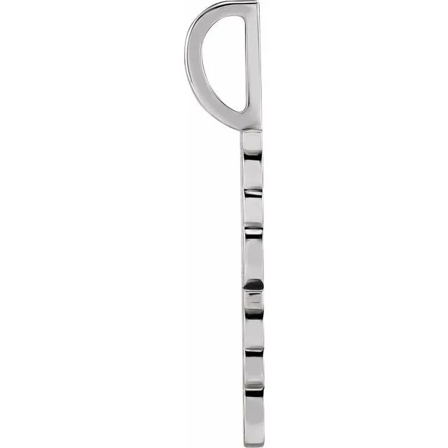TreasureFineJewelers Charm Necklaces 14K White Gold Mama CharmPendant