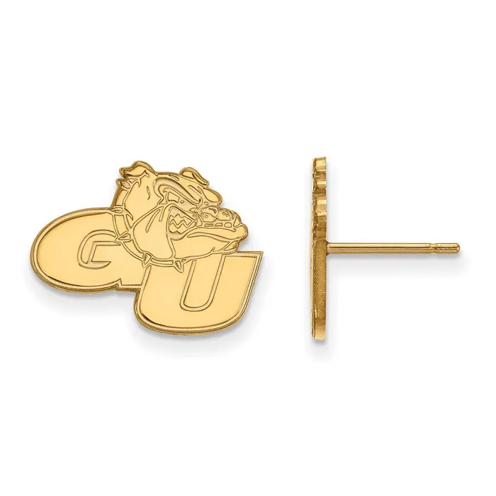 TreasureFineJewelers Earrings 14K Yellow Gold Gonzaga University Small Post Earrings TreasureFineJewelers Earrings 14K Yellow Gold Gonzaga University Small Post Earrings