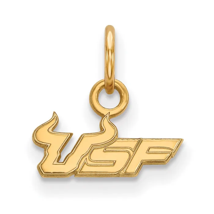TreasureFineJewelers Necklaces 10k Gold University of South Florida USF Extra Small Pendant TreasureFineJewelers Necklaces 10k Gold University of South Florida USF Extra Small Pendant