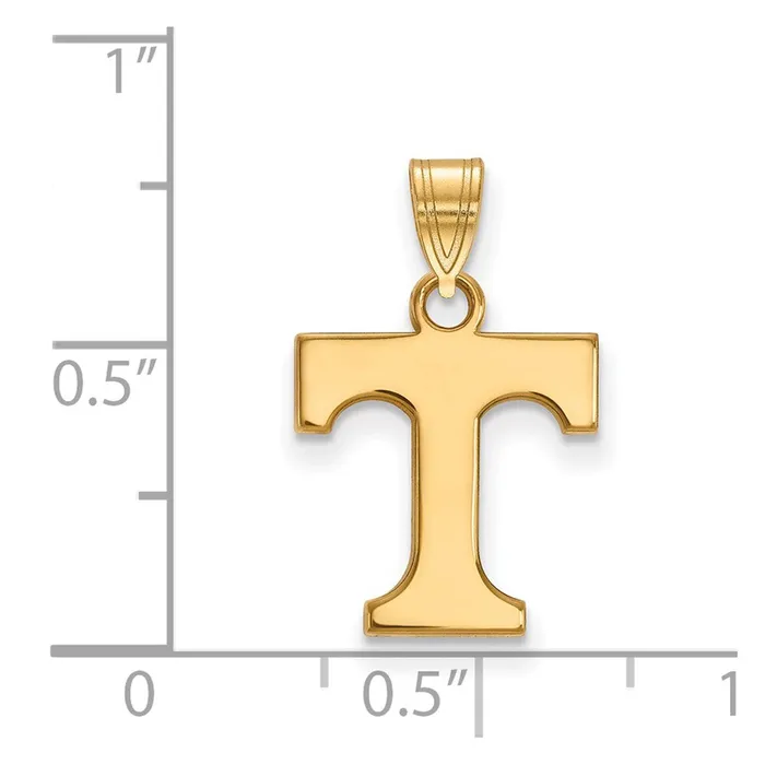 TreasureFineJewelers Necklaces 10K Yellow Gold University of Tennessee Small Pendant
