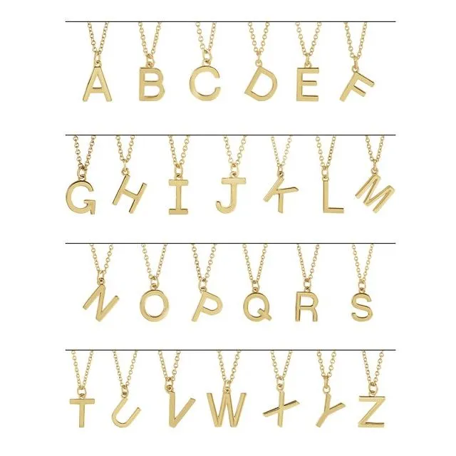 TreasureFineJewelers Necklaces 14K Yellow Gold Initial J Dangle 16 Necklace