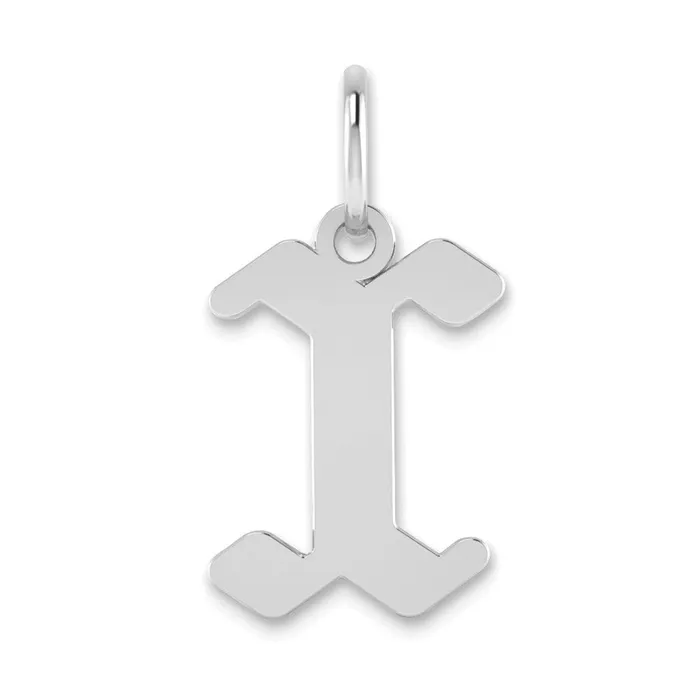 TreasureFineJewelers Necklaces Sterling Silver Rhodiumplated Letter X Initial Pendant TreasureFineJewelers Necklaces Sterling Silver Rhodiumplated Letter X Initial Pendant