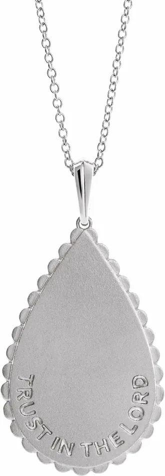 TreasureFineJewelers Necklaces Sterling Silver Trust in The Lord 1618 Necklace TreasureFineJewelers Necklaces Sterling Silver Trust in The Lord 1618 Necklace