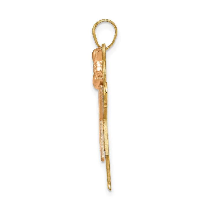 TreasureFineJewelers Rings 14k Twotone VS Diamond Kid Pendant