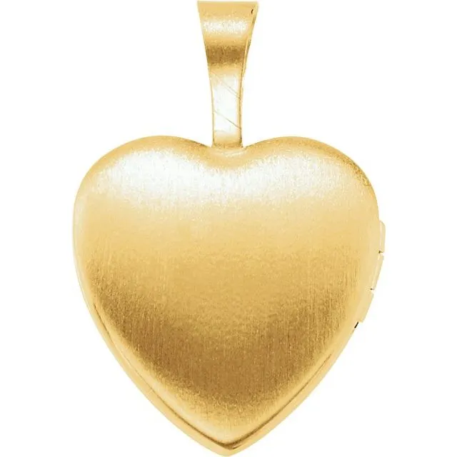 TreasureFineJewelers Rings 14K Yellow GoldPlated Sterling Silver Heart Cross Locket