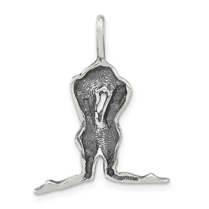 TreasureFineJewelers Rings Sterling Silver Antiqued Man Woman Charm