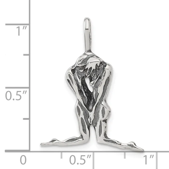 TreasureFineJewelers Rings Sterling Silver Antiqued Man Woman Charm