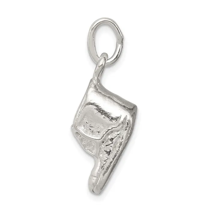 TreasureFineJewelers Rings Sterling Silver Baby Shoe Charm