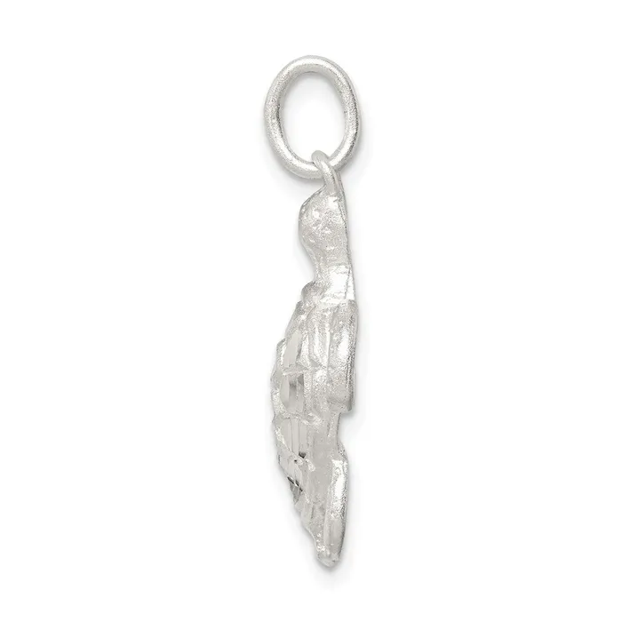 TreasureFineJewelers Rings Sterling Silver Turtle Charm