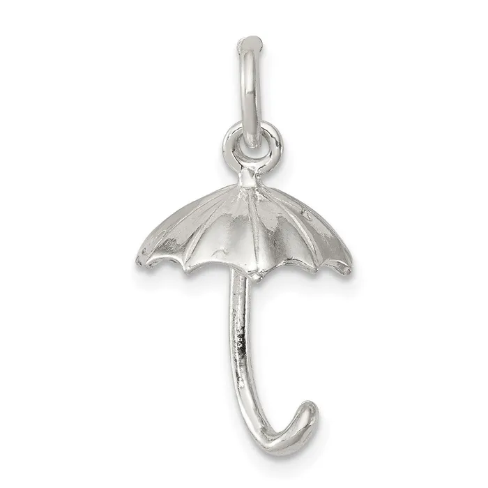 TreasureFineJewelers Sterling Silver Umbrella Charm Rings