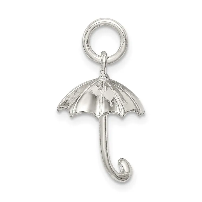 TreasureFineJewelers Sterling Silver Umbrella Charm Rings