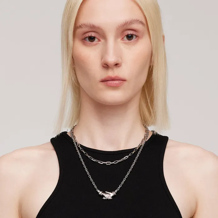 BLACK GLOVES BLACK GLASS DOUBLE MAGIC GLOVES MAGNETIC PENDANT NECKLACE Blackheadshop Necklaces BLACK GLOVES BLACK GLASS DOUBLE MAGIC GLOVES MAGNETIC PENDANT NECKLACE Blackheadshop Necklaces