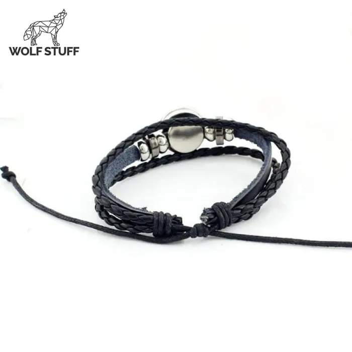 Bracelets Wolf Stuff Wolf and Moon Bracelet