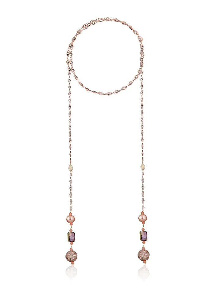 Crystal String Hydro Quartz Stone Appeal Scarf Necklace Curio Cottage Necklaces Crystal String Hydro Quartz Stone Appeal Scarf Necklace Curio Cottage Necklaces