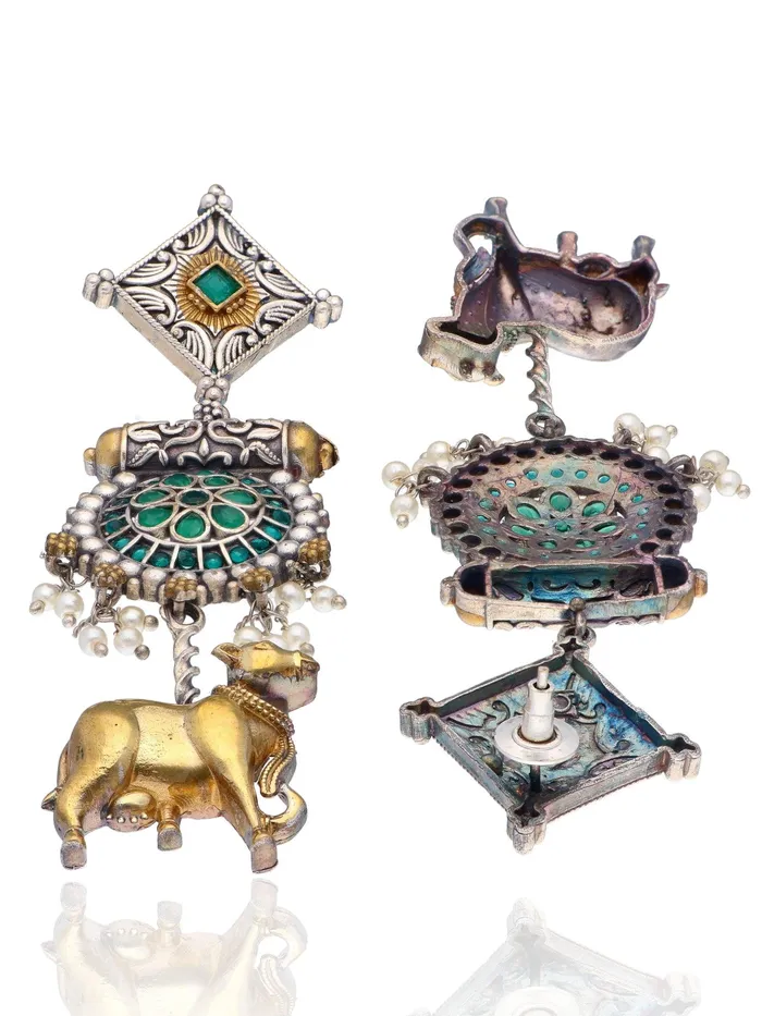 Curio Cottage Earrings Aria Dual Tone Nandi Earrings Curio Cottage Earrings Aria Dual Tone Nandi Earrings