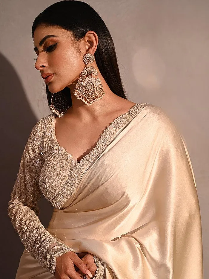 Curio Cottage Earrings Nizami Long Pearl Chandbali Earrings
