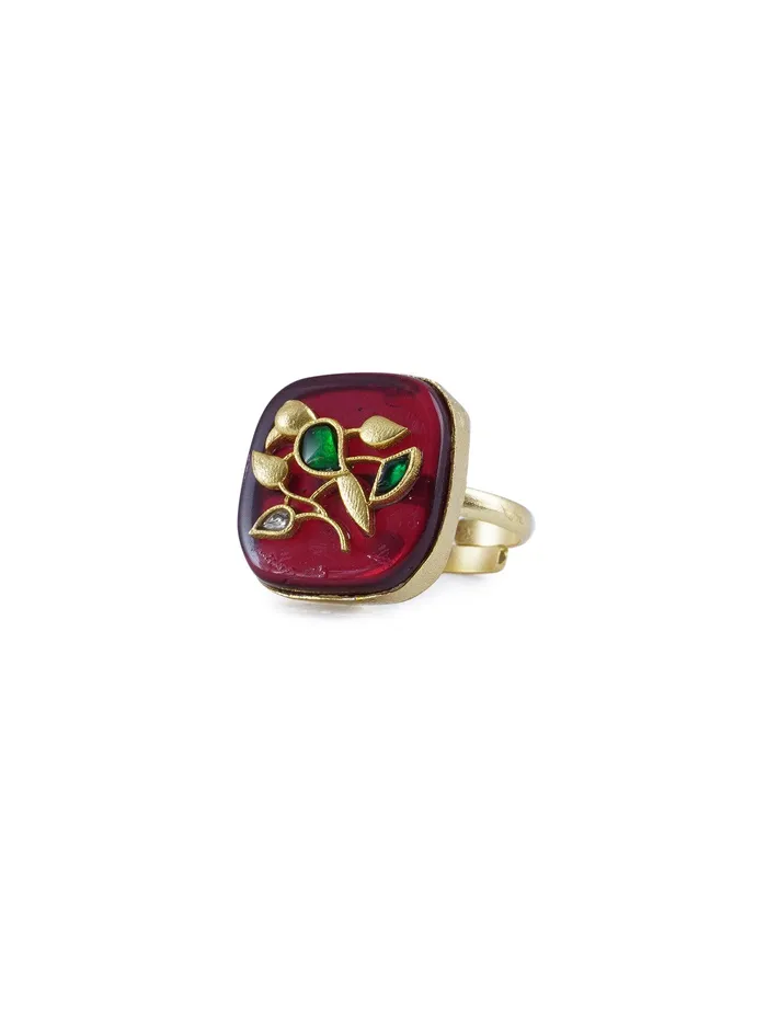 Curio Cottage Rings Bird of Paradise Emblem Ring Curio Cottage Rings Bird of Paradise Emblem Ring