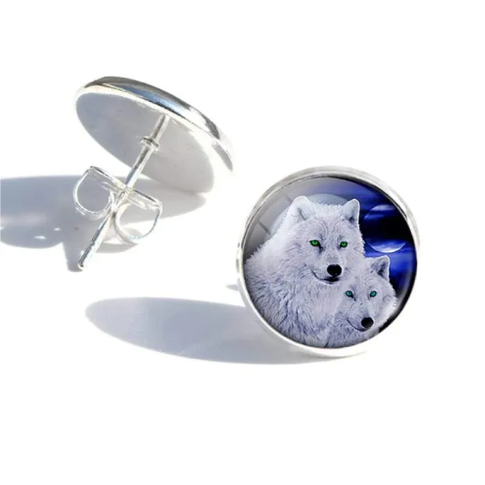 Cute Animal Earrings Wolf Stuff Earrings