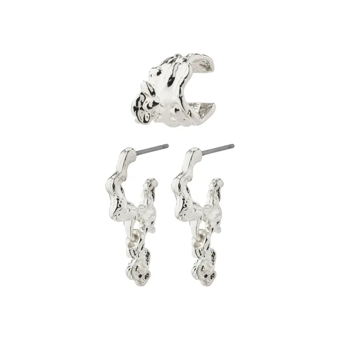 Earrings Pilgrim Rhythm Silver Plated Earring Set
