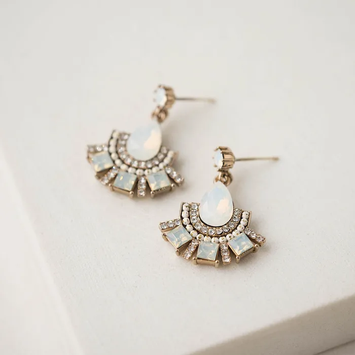 Lovers Tempo Gold Allegro Fan Drop Earrings Earrings