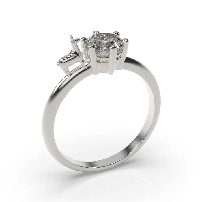 MyUniqueRing Rings Llama Engagement Ring Llama Ring White Gold Alpaca