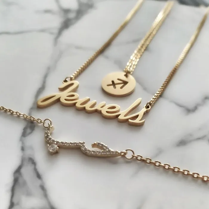 Necklaces KHLOE JEWELS Custom Jewelry Girly Custom Box Chain Necklace
