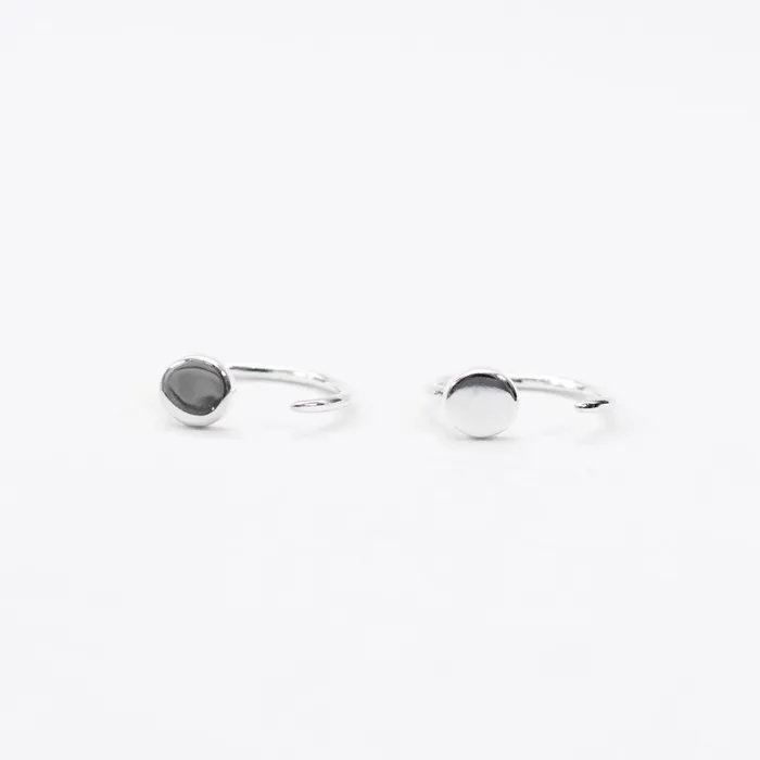 Rings Tashi Silver Dot Huggies