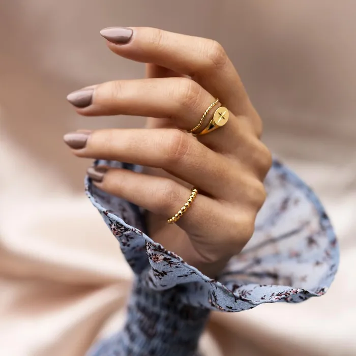 Rings WellDunn Perlock Gold Vermeil Ring